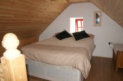 aran thatched cottage master bedroom
